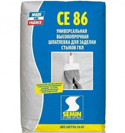 SEMIN CE-86 шпаклевка сверхпрочная 25кг
