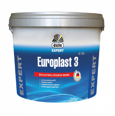 DÜFA Europlast 3 DE103 зносостійка латексна фарба (10л)