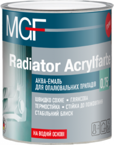 MGF Radiator Akrylfarbe аква-емаль для опалювальних приладів 0,75л