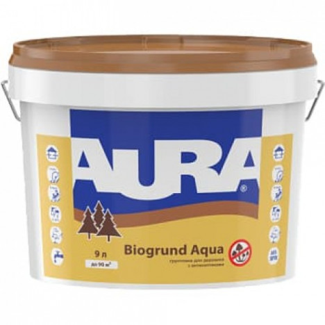 AURA Biogrund Aqua (грунтовка для дерева) 9л