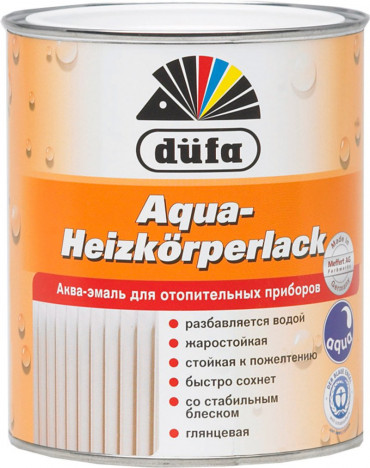 DÜFA Aqua-Heizkörperlack аква-эмаль для отопительных приборов 750мл
