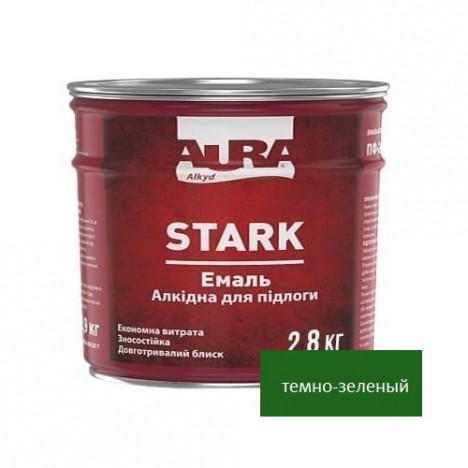 Емаль алкідна AURA Stark (темно-зеленний) 2,8кг
